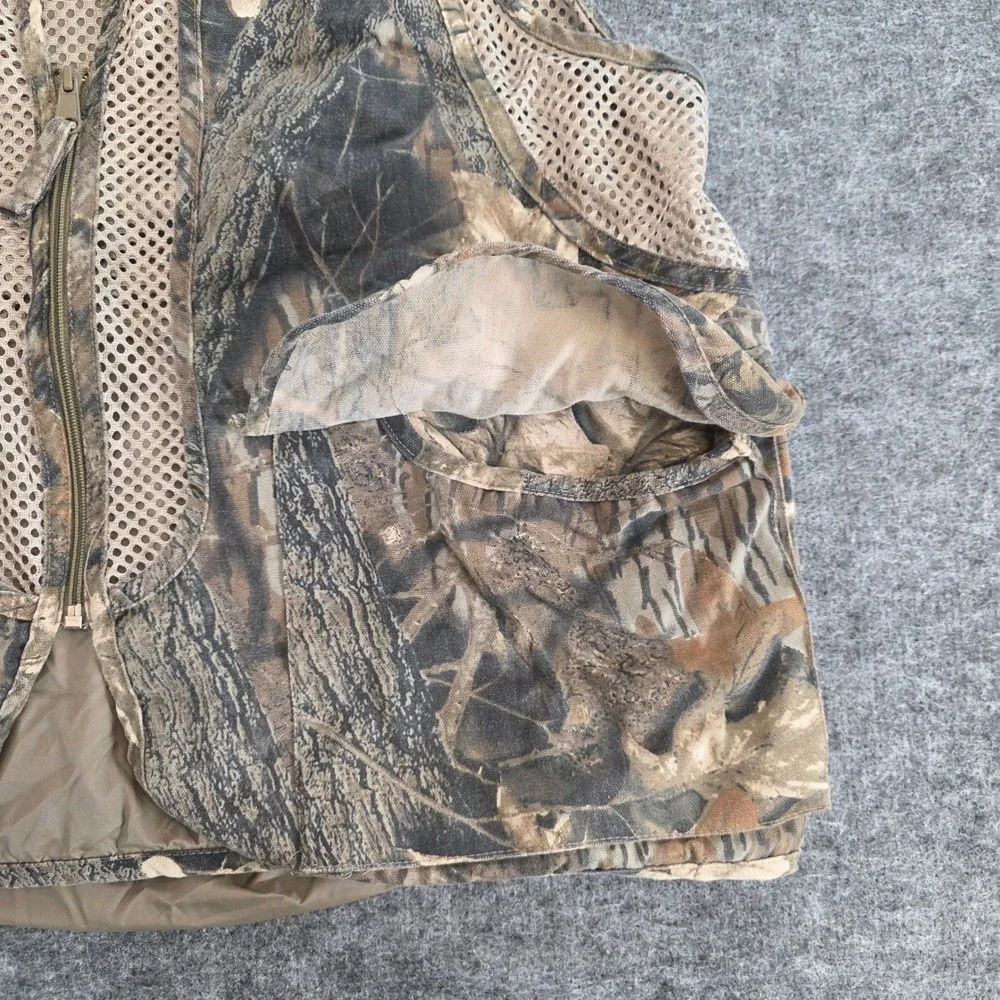Vintage Game Hunter‎ Camouflage Mesh Vest Mens 1X/2X Fish Hunt Shooting Tactical